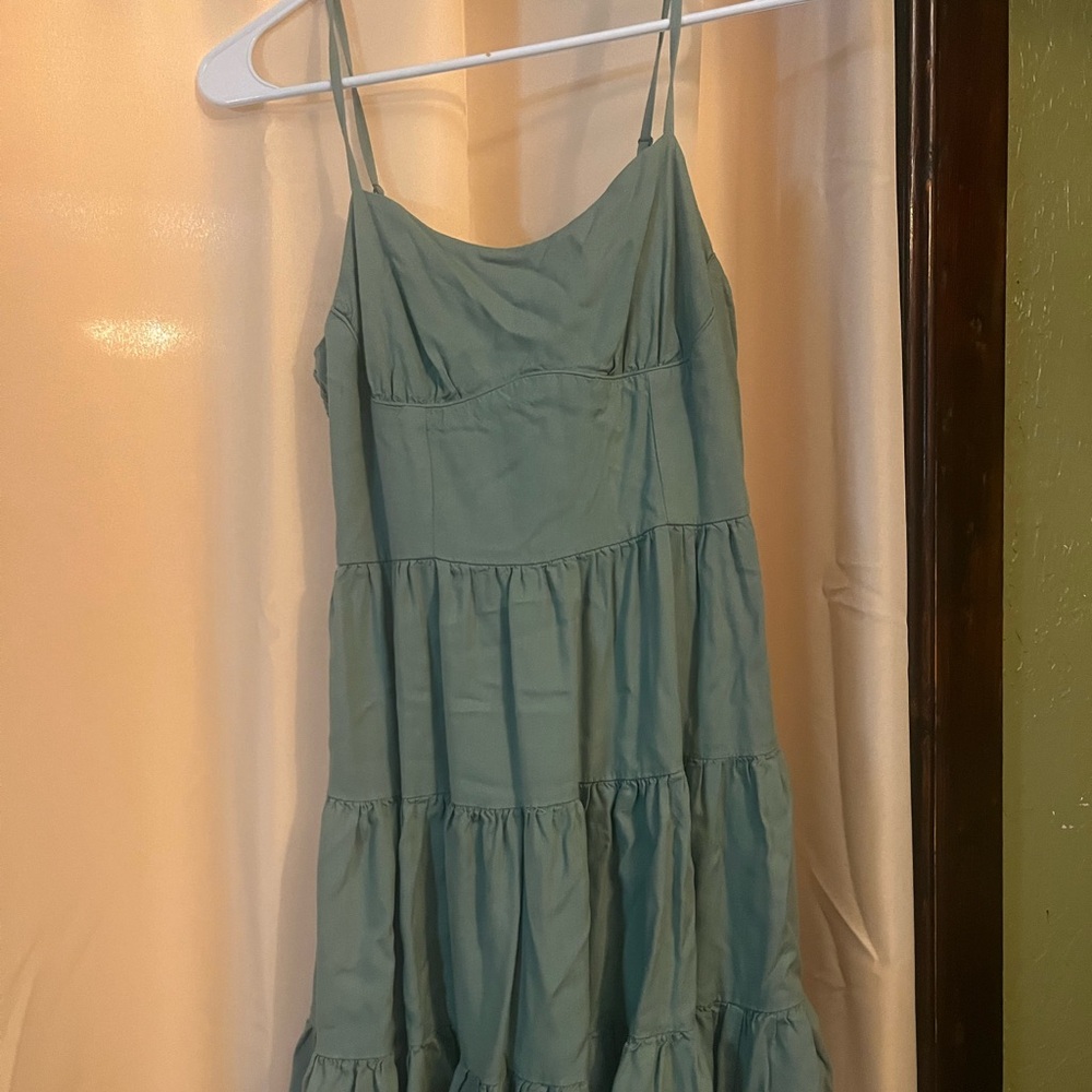 Aeropostale Teal Spaghetti Strap Dress